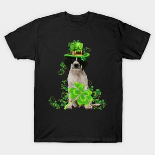 Lucky English Springer Spaniel Shamrock St Patrick's Day T-Shirt